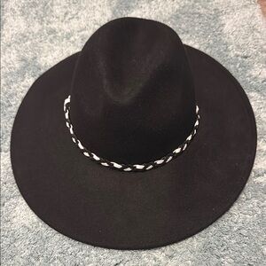 Stylish Black Fedora with Braided Band